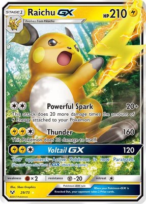 Raichu GX, Shining Legends