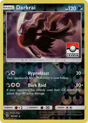 Darkrai (Pokemon League), League & Championship Cards