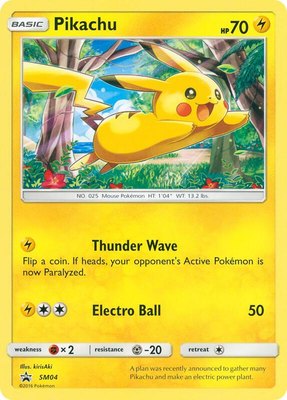 Pikachu (Target Non-Holo), SM Promos