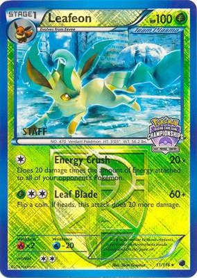 Leafeon (State Championships) [Staff], League & Championship Cards