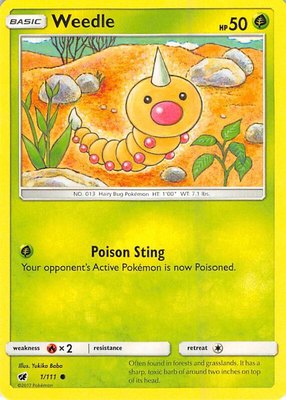 Weedle, SM - Crimson Invasion