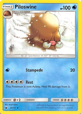 Piloswine, SM - Crimson Invasion