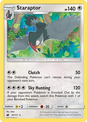 Staraptor, SM - Crimson Invasion