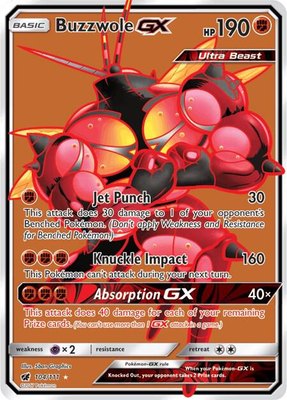 Buzzwole GX (Full Art), SM - Crimson Invasion