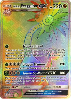 Alolan Exeggutor GX (Secret), SM - Crimson Invasion