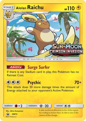 Alolan Raichu (Prerelease), SM Promos