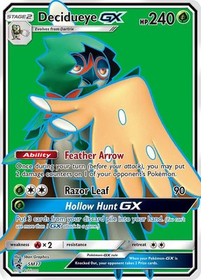 Decidueye GX (SM Black Star Promo), Jumbo Cards