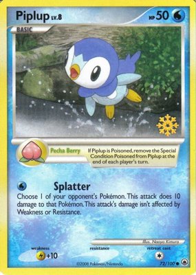 Piplup, Countdown Calendar Promos