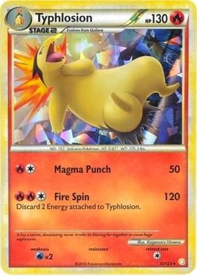 Typhlosion (Cracked Ice Holo), Deck Exclusives