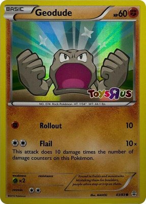 Geodude (Toys R Us Promo), Miscellaneous Cards & Products