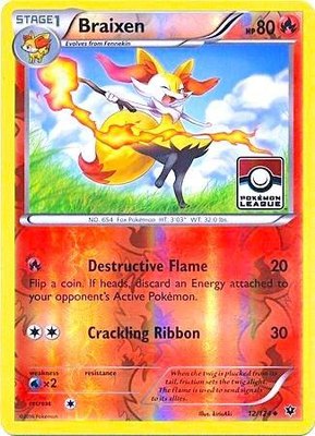Braixen (Pokemon League), League & Championship Cards