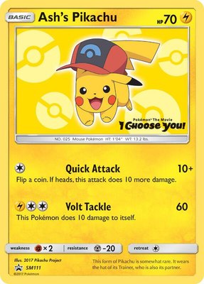 Ash's Pikachu, SM Promos