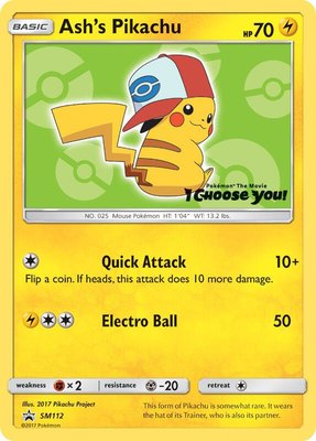 Ash's Pikachu, SM Promos
