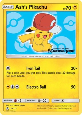 Ash's Pikachu, SM Promos