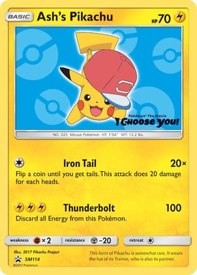 Ash's Pikachu, SM Promos