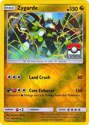 Zygarde (Pokemon League), League & Championship Cards