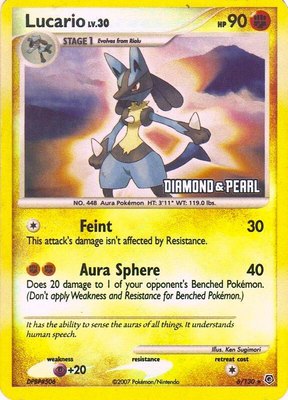 Lucario [Diamond & Pearl], Burger King Promos