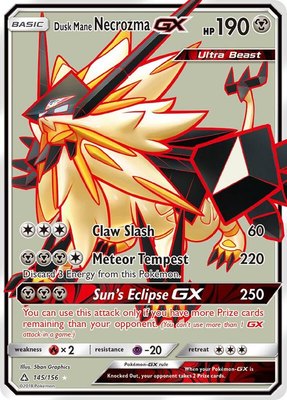 Dusk Mane Necrozma GX (Full Art), SM - Ultra Prism