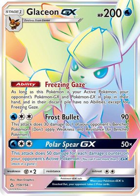 Glaceon GX (Secret Rare), SM - Ultra Prism