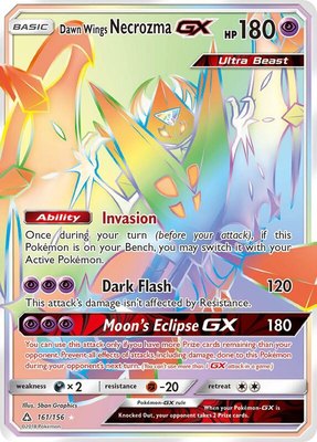 Dawn Wings Necrozma GX (Secret Rare), SM - Ultra Prism