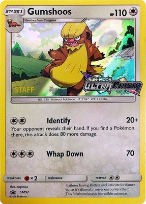 Gumshoos (Prerelease) [Staff], SM Promos