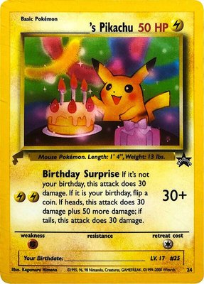 ______'s Pikachu, Pikachu World Collection Promos