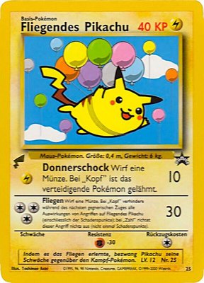 Pikachu (Flying), Pikachu World Collection Promos