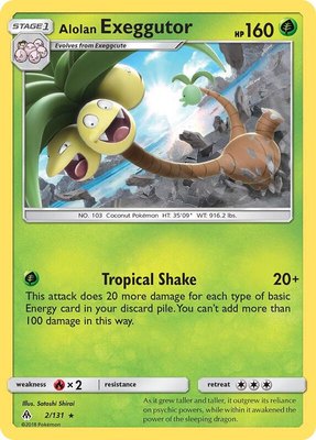Alolan Exeggutor, SM - Forbidden Light