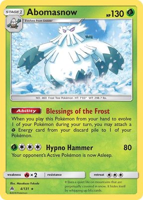 Abomasnow, SM - Forbidden Light