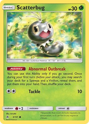 Scatterbug (5), SM - Forbidden Light