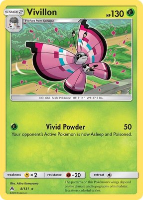 Vivillon, SM - Forbidden Light