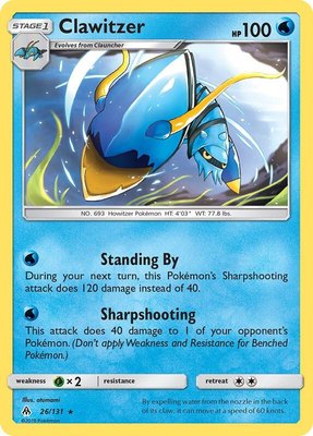Clawitzer, SM - Forbidden Light