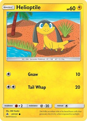 Helioptile, SM - Forbidden Light