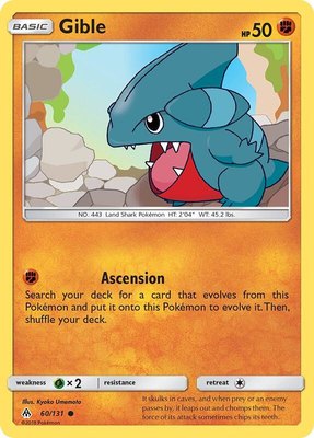 Gible, SM - Forbidden Light