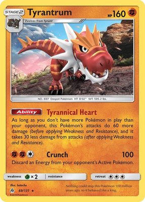 Tyrantrum, SM - Forbidden Light
