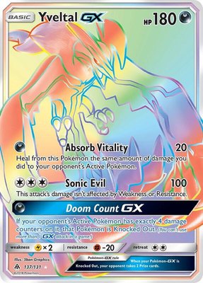 Yveltal GX (Secret), SM - Forbidden Light