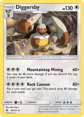 Diggersby, SM - Forbidden Light
