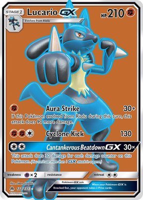 Lucario GX (Full Art), SM - Forbidden Light