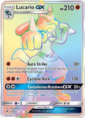 Lucario GX (Secret), SM - Forbidden Light