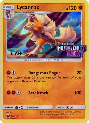 Lycanroc (Prerelease) [Staff], SM Promos