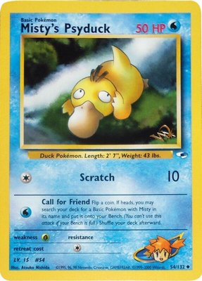 Misty's Psyduck [W Stamped], WoTC Promo