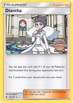 Diantha (Regional Championships), League & Championship Cards