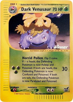 Dark Venusaur [Winner], Best of Promos