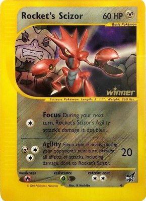 Rocket's Scizor [Winner], Best of Promos