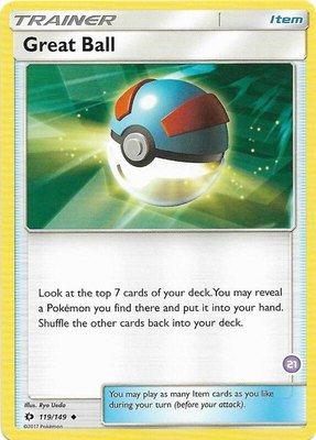Great Ball (#21, Alolan Sandslash Half-Deck), SM Trainer Kit: Alolan Sandslash & Alolan Ninetales
