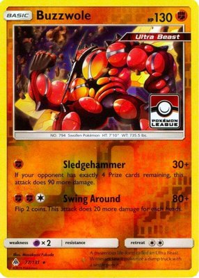 Buzzwole (Pokemon League), League & Championship Cards