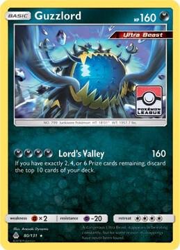 Guzzlord (Pokemon League), League & Championship Cards