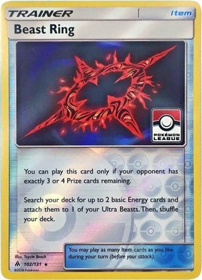 Beast Ring (Pokemon League), League & Championship Cards
