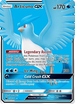 Articuno GX (Full Art), SM - Celestial Storm