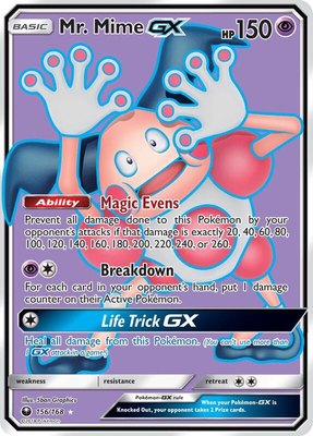 Mr. Mime GX (Full Art), SM - Celestial Storm